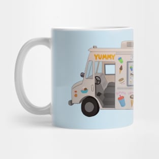 Ice Cream Truck Digital Illustration (Gradient shading) Mug